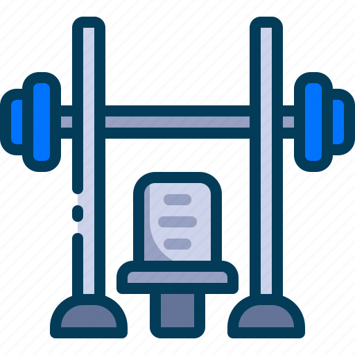 Bench press, fitness, gym, holiday, hotel, travel, traveling icon - Download on Iconfinder