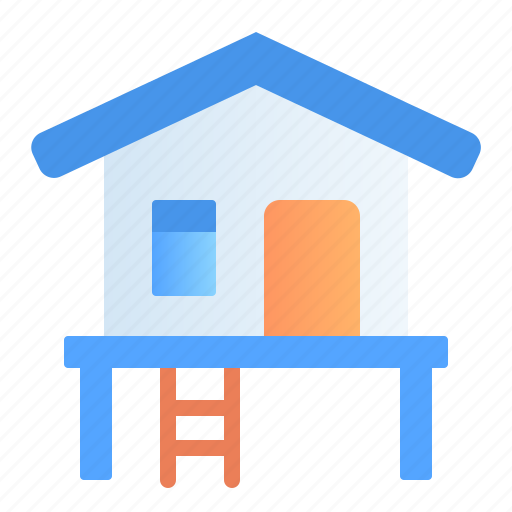 Bungalow, cottage, holiday, home, hotel, travel, traveling icon - Download on Iconfinder