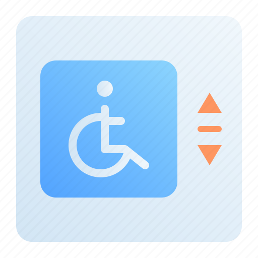 Disabled lift, elevator, holiday, hotel, travel, traveling, wheelchair icon - Download on Iconfinder