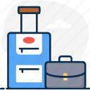 baggage, business, business journey, business tour, business travel, business trip, luggage