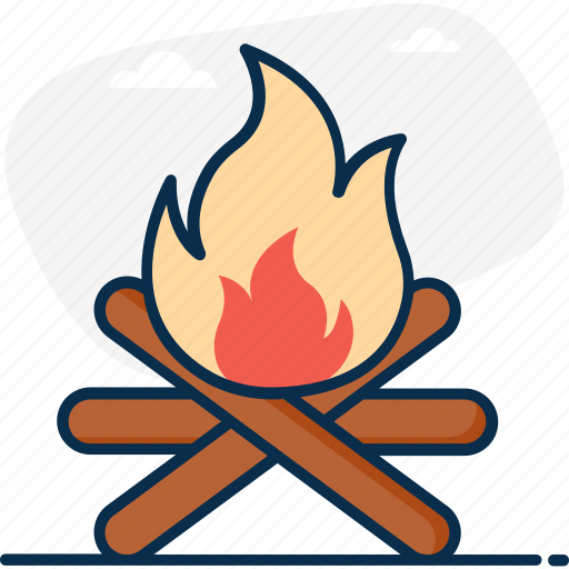 Adventure, bonfire, campfire, camping cooking, combustion, firepit icon - Download on Iconfinder