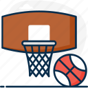 basketball, basketball game, basketball goal, outdoor sports, sports equipment