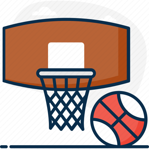 Basketball, basketball game, basketball goal, outdoor sports, sports equipment icon - Download on Iconfinder
