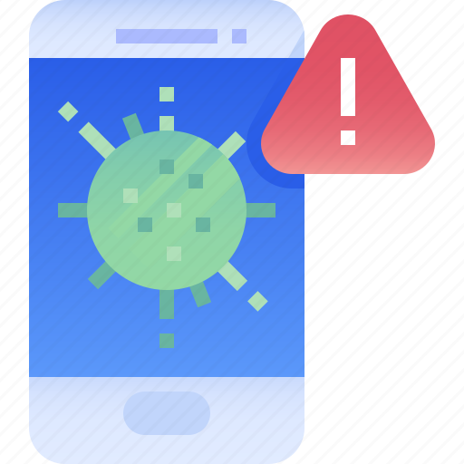 Pandemic, notification, warning, alarm, alert, app, mobile icon - Download on Iconfinder