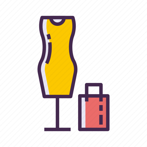 Fashion, luggage, mannequin, store, travel icon - Download on Iconfinder