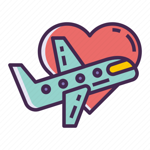 Flight, honeymoon, jetsetter, travel icon - Download on Iconfinder