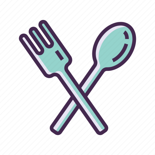Cutleries, cutlery, food, fork, meal, restaurant, spoon icon - Download on Iconfinder