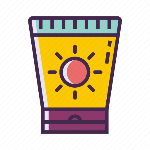 Sun cream, sun lotion, sunblock, sunscreen icon - Download on Iconfinder