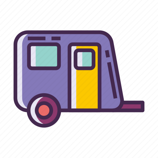 Campervan, caravan, rv, trailer, trailer park icon - Download on Iconfinder