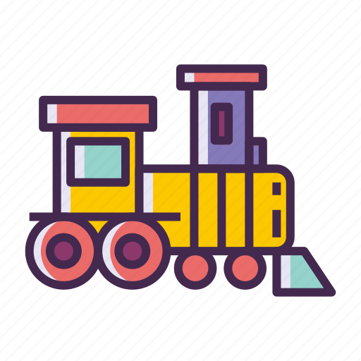 Locomotive, rail, railway, steam train, train, vintage train icon - Download on Iconfinder