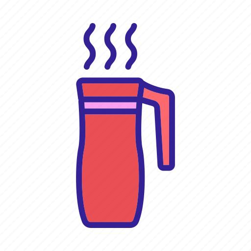 Cup, drink, handle, hot, mug, thermal, travel icon - Download on Iconfinder