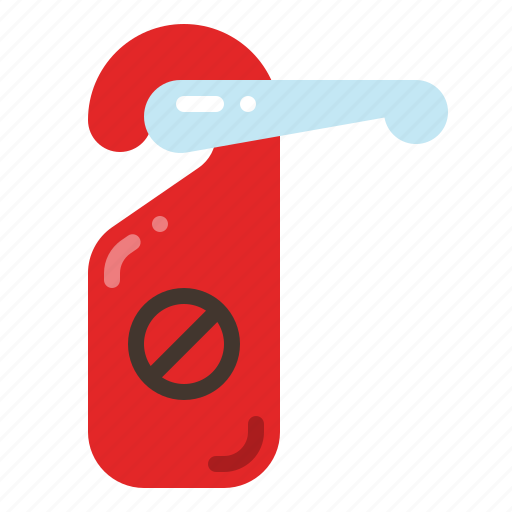 Do not disturb, door sign, do not disturb sign, hotel facility icon - Download on Iconfinder