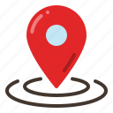 location, pin, map pointer, place
