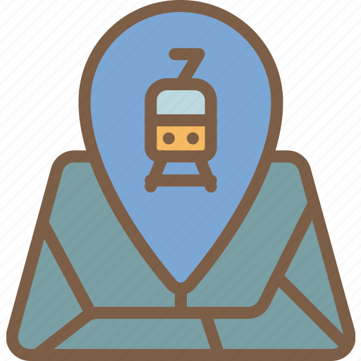 Journey, route, tourist, train, transport, travel icon - Download on Iconfinder