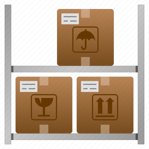 Goods, products, provisions, shipping, warehouse, box, building icon - Download on Iconfinder