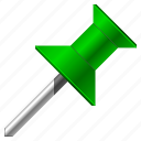 green, pin, arrow, direction, flag, gps, location, map, marker, navigation, point, pointer, tag, travel, base, label, mark, needle, place, position, target 