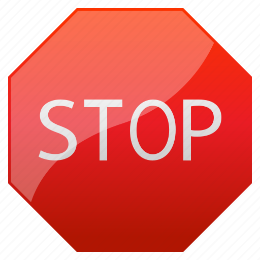 Sign, stop, road signs, warning, back, cancel, control icon - Download on Iconfinder