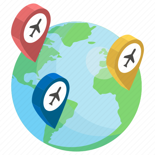 Global travel, international flight, international travelling, travel destination, world tour, world travel icon - Download on Iconfinder