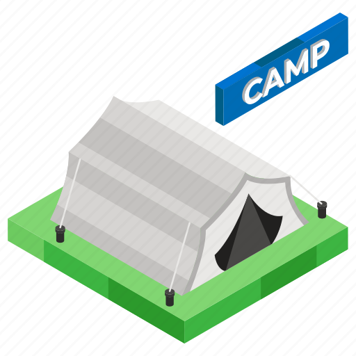 Camping tent, campsite, outdoor accommodation, outdoor shelter, summer camp icon - Download on Iconfinder
