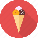 ice cream, scoop, cone, cream, dessert, ice, icecream