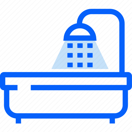 Bathroom, shower, bath, toilet, room, hotel, accomodation icon - Download on Iconfinder