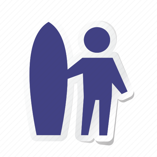 Camping, holidays, tourism, travel, trip, vacation, surfboard icon - Download on Iconfinder