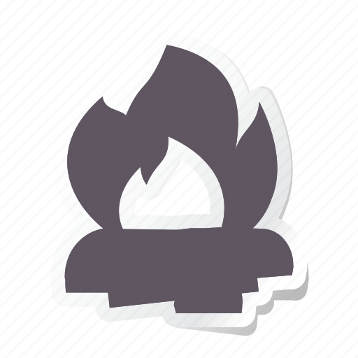 Camping, holidays, tourism, travel, vacation, bonfire, fire icon - Download on Iconfinder