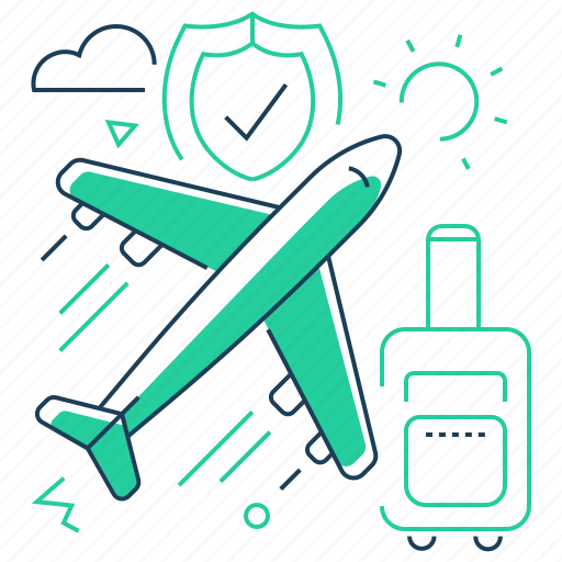 Airplane, flight, insurance, travel icon - Download on Iconfinder