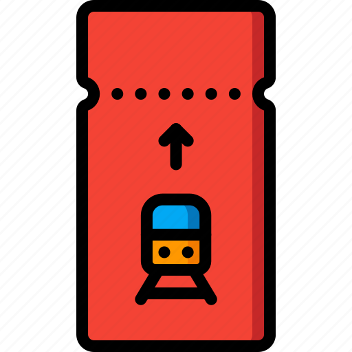 Journey, ticket, tourist, train, transport, travel icon - Download on Iconfinder