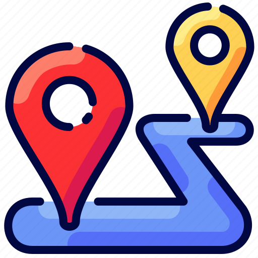 Bukeicon, destination, location, pin, point, route, travel icon - Download on Iconfinder