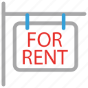 for rent, information, real estate, signboard