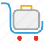 luggage cart, luggage trolley, platform truck, trolley for luggage 