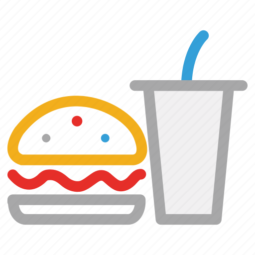 Burger, drink, fast food, junk food icon - Download on Iconfinder