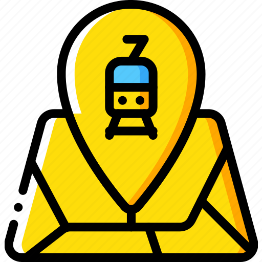 Journey, route, tourist, train, transport, travel icon - Download on Iconfinder