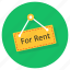 for, rent, for rent hanger, for rent tag, for rent label, house for rent, room for rent 