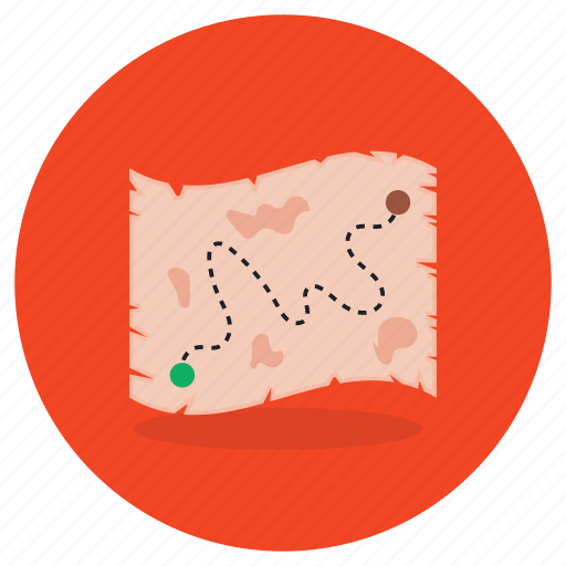 Map, route, navigation, direction, travel map icon - Download on Iconfinder