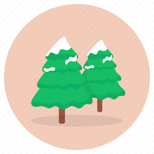 Pine, trees, pine trees, winter trees, snow covered trees, fir trees, evergreen icon - Download on Iconfinder