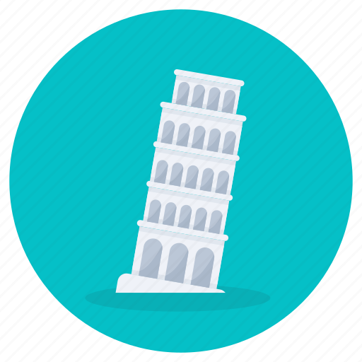 Pisa, tower, landmark, pisa tower, italy landmark, free standing tower, leaning tower icon - Download on Iconfinder