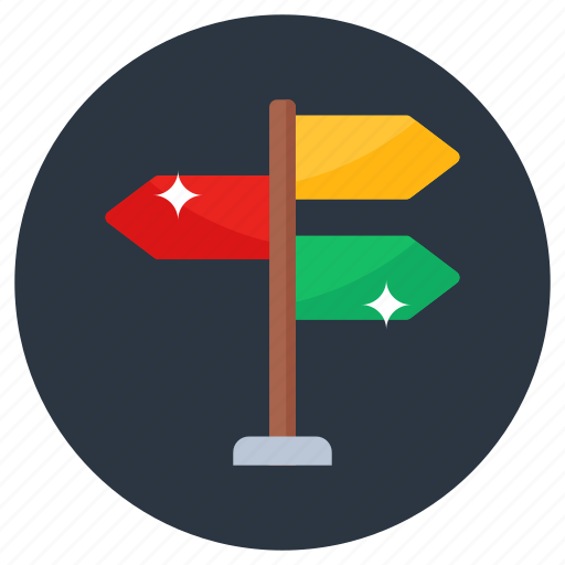 Signpost, finger post, guidepost, direction post, road post icon - Download on Iconfinder