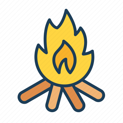 Fire, bonfire, campfire, warm, flame icon - Download on Iconfinder