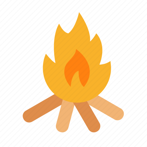 Fire, bonfire, campfire, warm, flame icon - Download on Iconfinder
