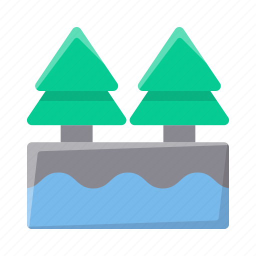 Lake, nature, water, forest, tree, travel, mountain icon - Download on Iconfinder