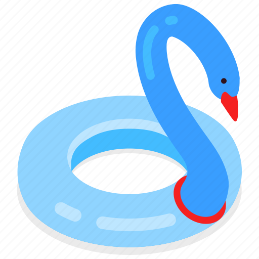 Swan, beach, inflatable circle, rubber ring icon - Download on Iconfinder
