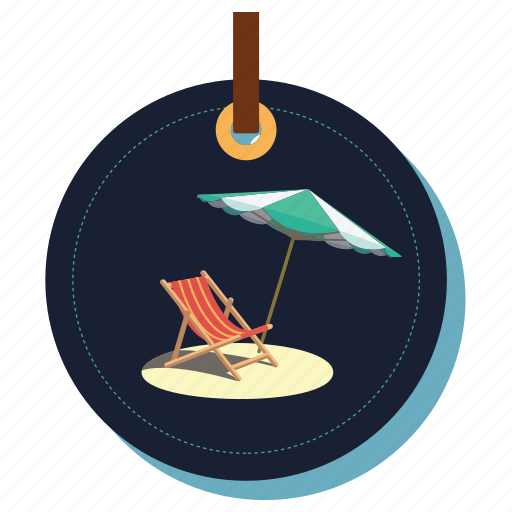 Armchair, beachchair, beachmasti, chair, seat, umbrella icon - Download on Iconfinder