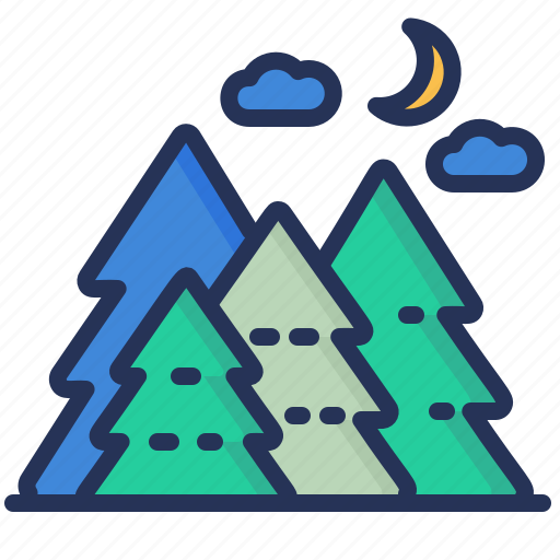 Camping, forest, trees, wood icon - Download on Iconfinder