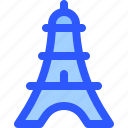 landmark, monument, building, eiffel, paris, france