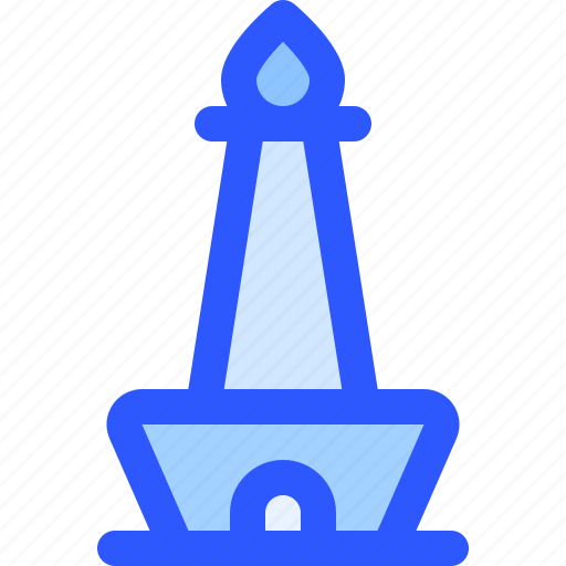 Landmark, monument, building, monas, jakarta, indonesia icon - Download on Iconfinder