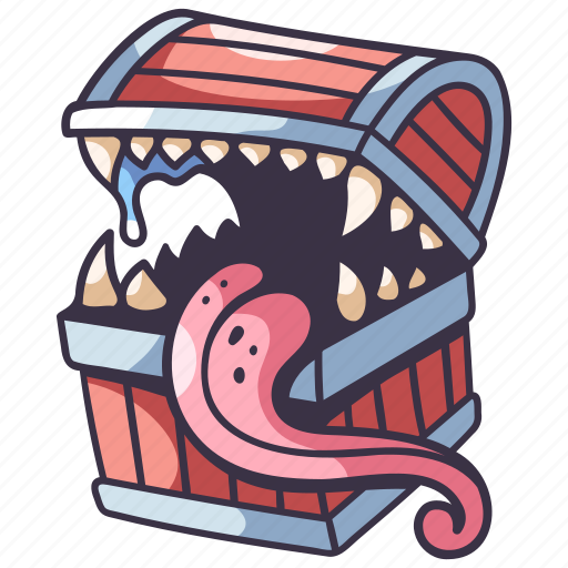 Box, monster, treasure, ancient, wealth, old, pirate icon - Download on Iconfinder