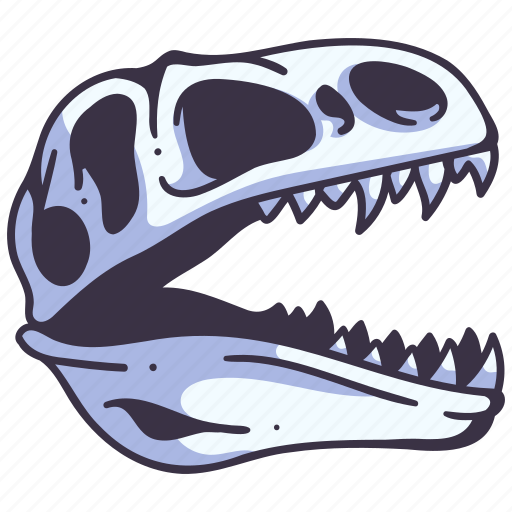 Dinosaur, skeleton, monster, skull, prehistoric, ancient, paleontology icon - Download on Iconfinder