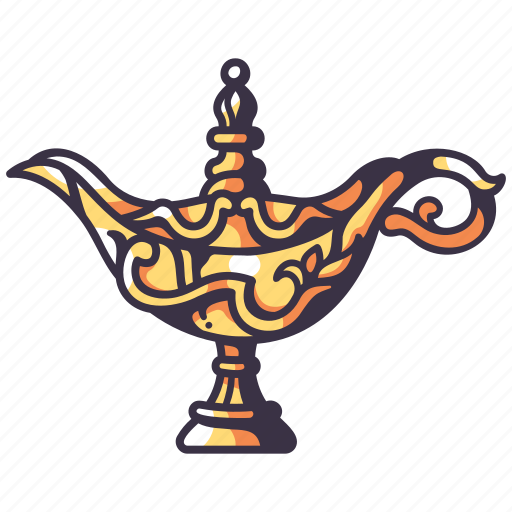 Lamp, aladdin, ancient, arab, arabic, fantasy, magic icon - Download on Iconfinder
